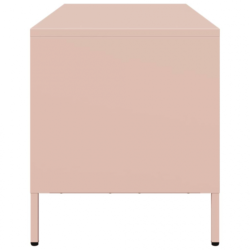 TV-Schrank Rosa 68x39x43,5 cm Kaltgewalzter Stahl