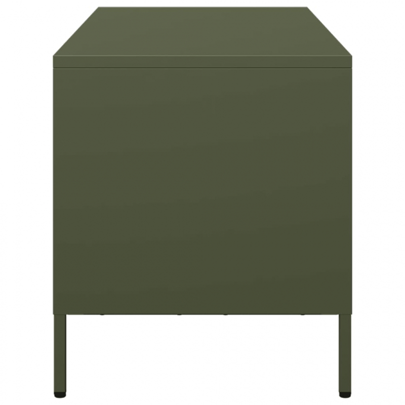 TV-Schrank Olivgrün 68x39x43,5 cm Kaltgewalzter Stahl