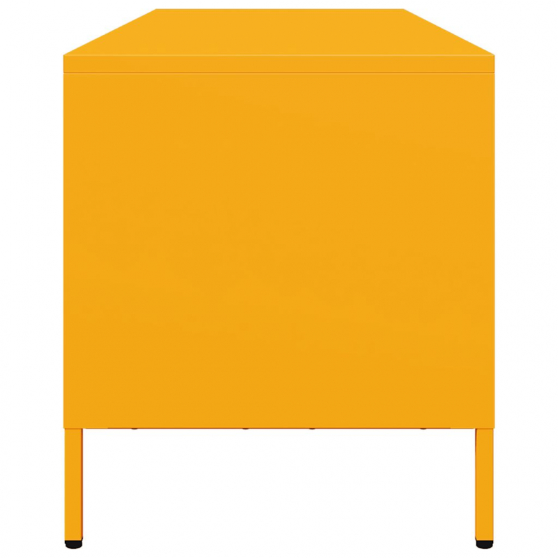 TV-Schrank Senfgelb 135x39x43,5 cm Kaltgewalzter Stahl
