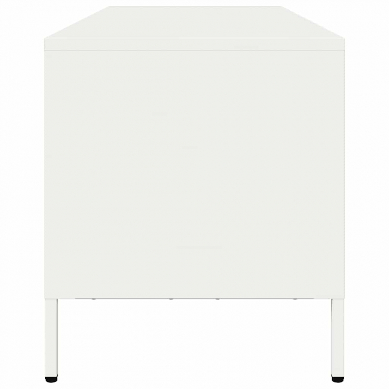 TV-Schrank Weiß 135x39x43,5 cm Kaltgewalzter Stahl