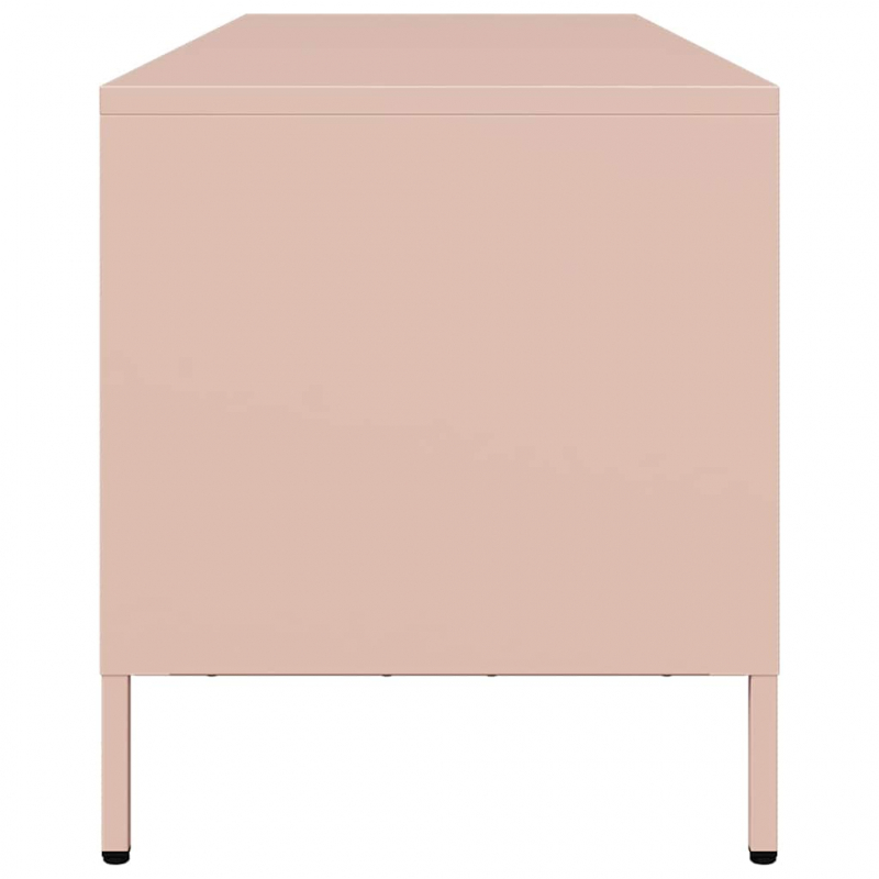 TV-Schrank Rosa 135x39x43,5 cm Kaltgewalzter Stahl