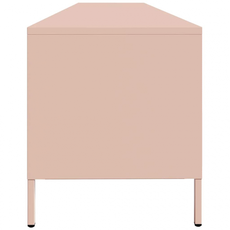 TV-Schrank Rosa 202x39x43,5 cm Kaltgewalzter Stahl
