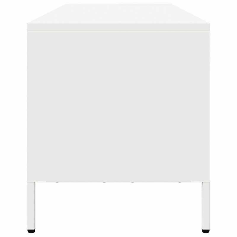 TV-Schrank Weiß 202x39x43,5 cm Kaltgewalzter Stahl