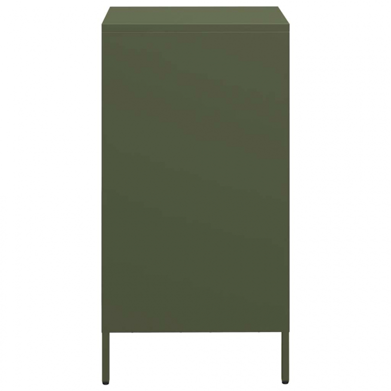 Sideboard Olivgrün 35x39x73,5 cm Kaltgewalzter Stahl