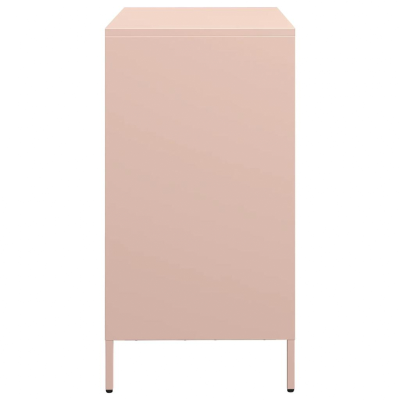 Sideboard Rosa 68x39x73,5 cm Kaltgewalzter Stahl