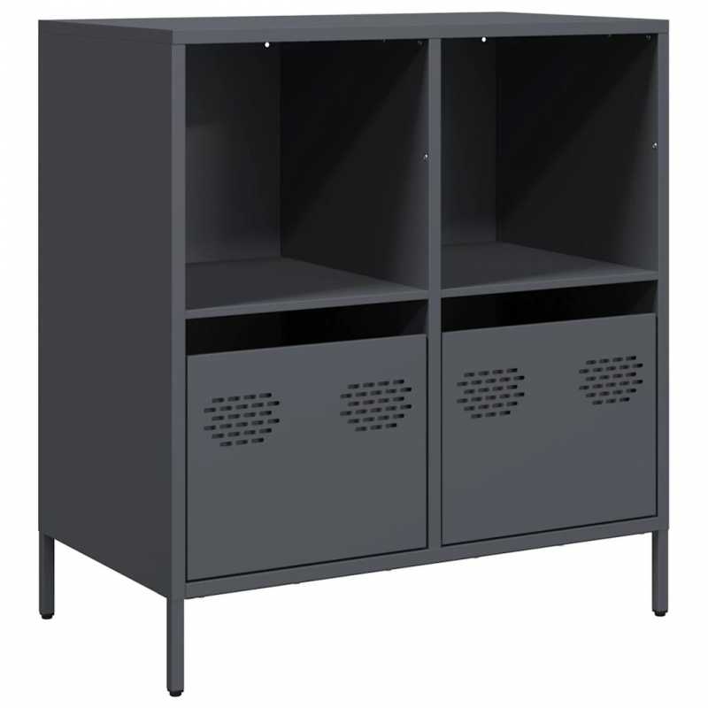 Sideboard Anthrazit 68x39x73,5 cm Kaltgewalzter Stahl