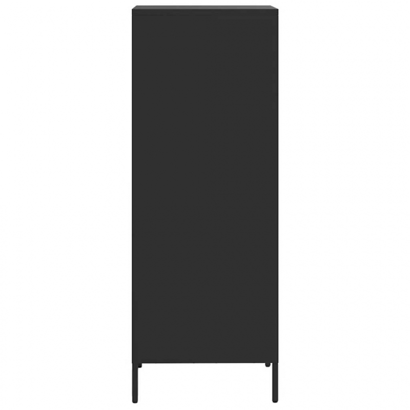 Highboard Schwarz 35x39x103,5 cm Stahl