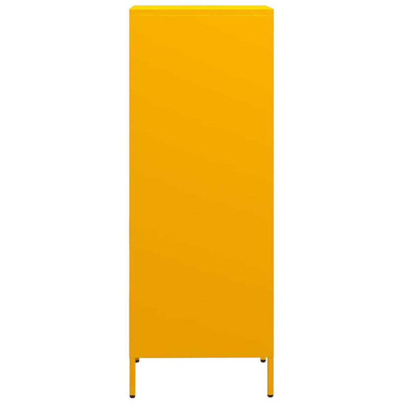 Highboard Senfgelb 35x39x103,5 cm Stahl