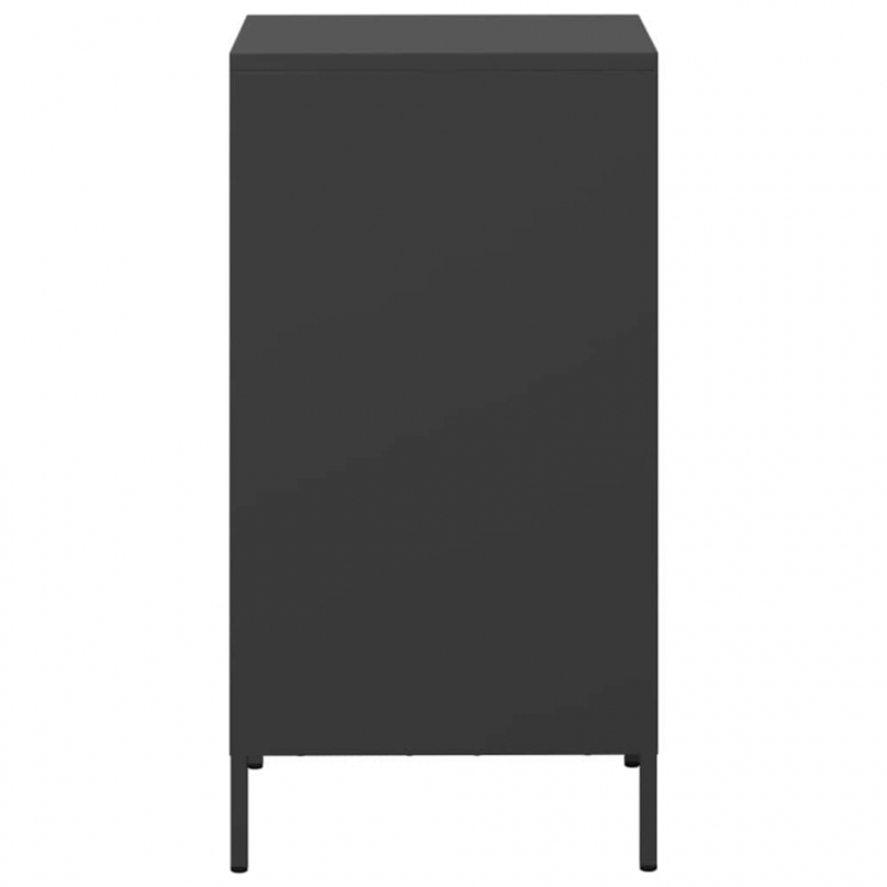 Sideboard Schwarz 35x39x73,5 cm Kaltgewalzter Stahl