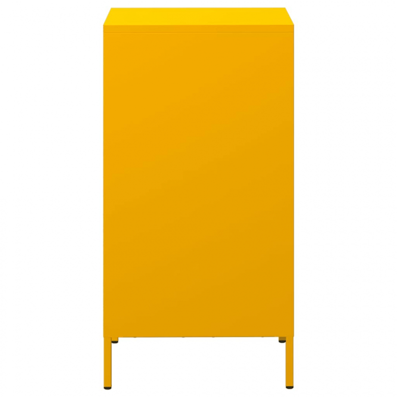 Sideboard Senfgelb 35x39x73,5 cm Kaltgewalzter Stahl