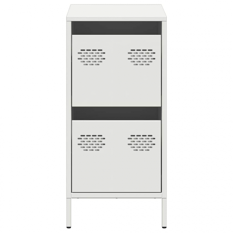 Sideboard Weiß 35x39x73,5 cm Kaltgewalzter Stahl