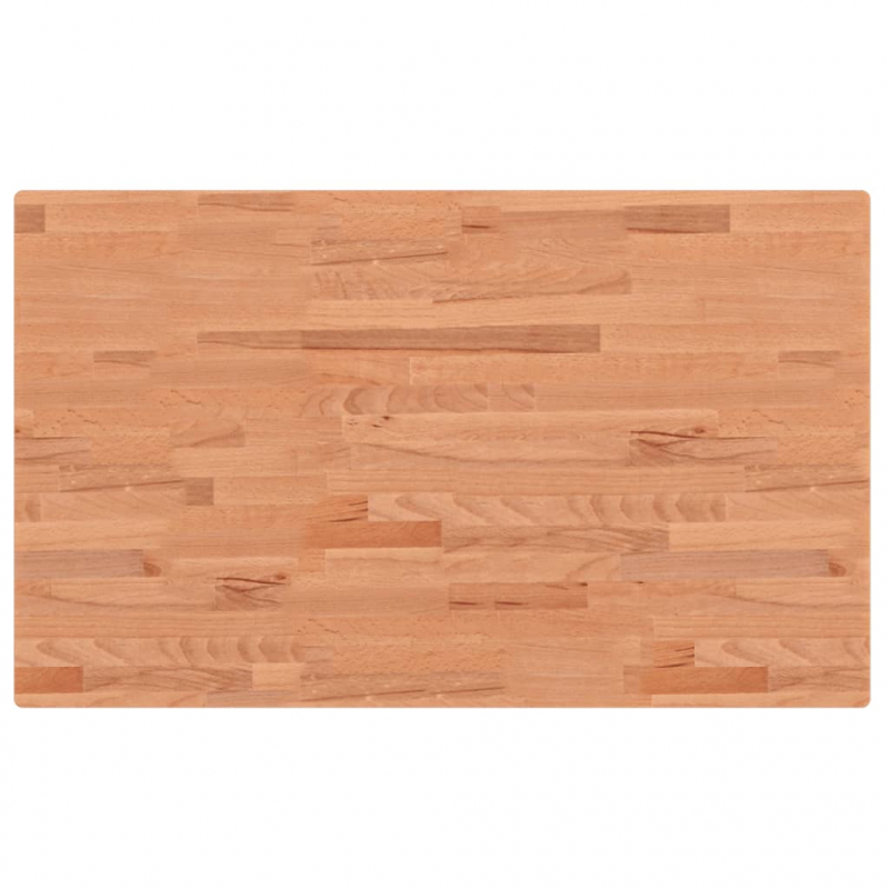 Waschbeckenregal Wandmontage Stahl und Massivholz Buche