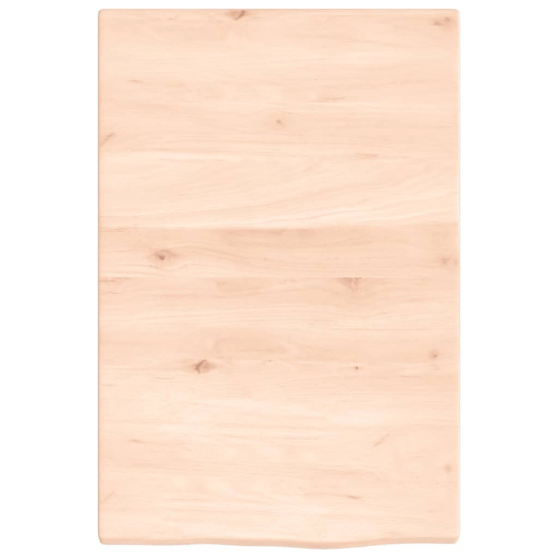 Waschtischplatte mit Halterung Stahl und Massivholz Eiche