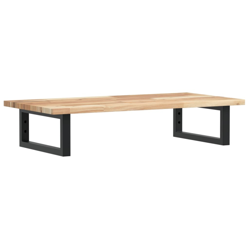 Waschbeckenregal Wandmontage Stahl und Akazienholz