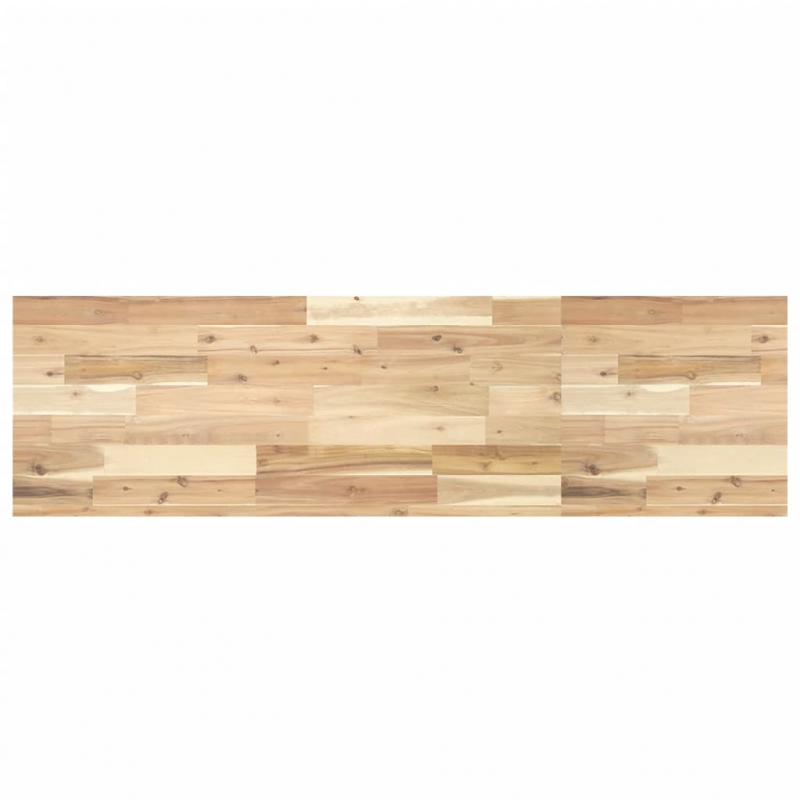Waschbeckenregal Wandmontage Stahl und Akazienholz