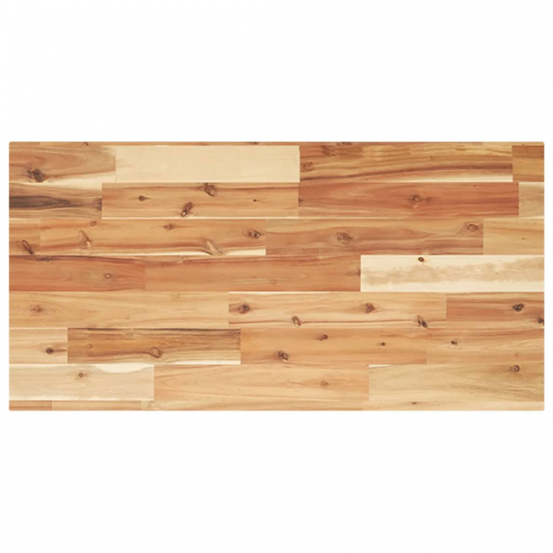 Waschbeckenregal Wandmontage Stahl und Akazienholz