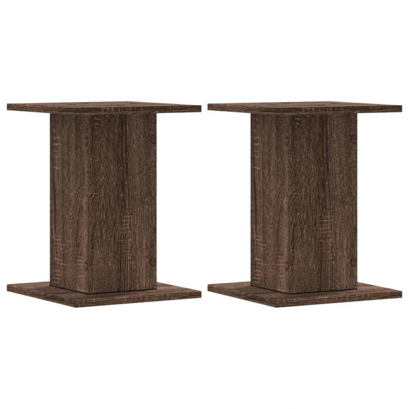 Lautsprecherständer 2 Stk. Braun Eichen-Optik 30x30x40 cm