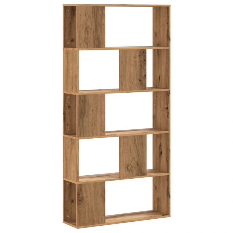 Bücherregal 5 Böden Artisan-Eiche 80,5x23,5x162,5 Holzwerkstoff