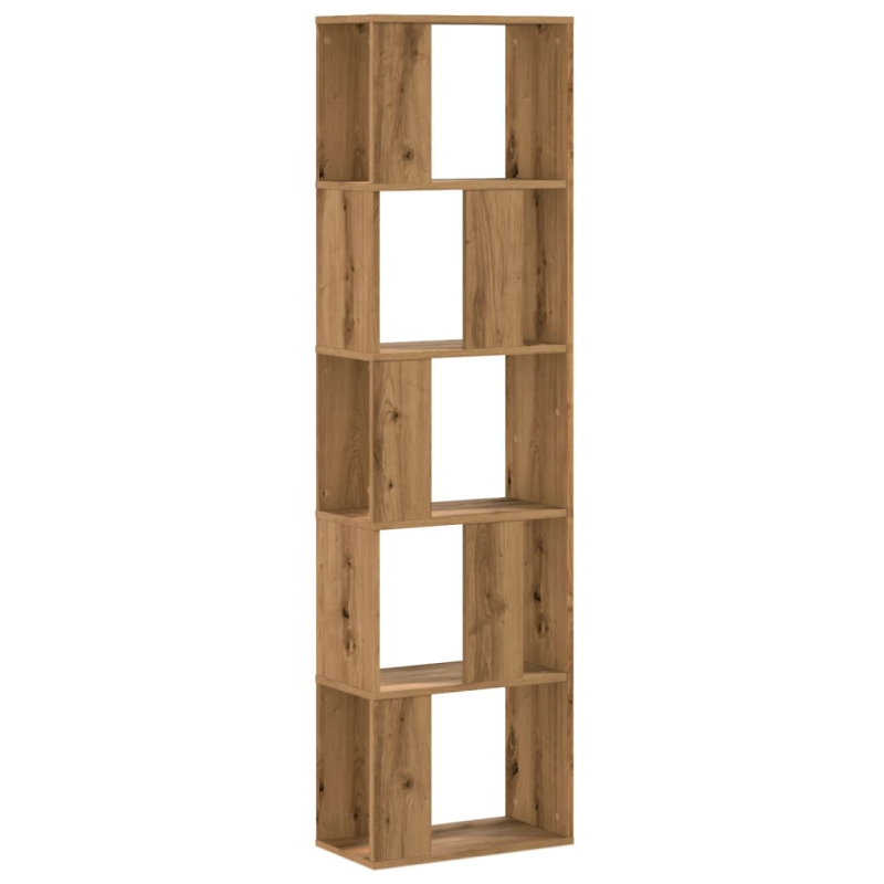 Bücherregal 5 Böden Artisan-Eiche 45x23,5x162,5 Holzwerkstoff