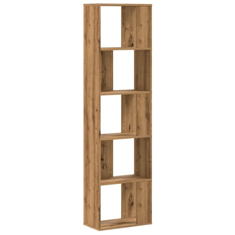 Bücherregal 5 Böden Artisan-Eiche 45x23,5x162,5 Holzwerkstoff