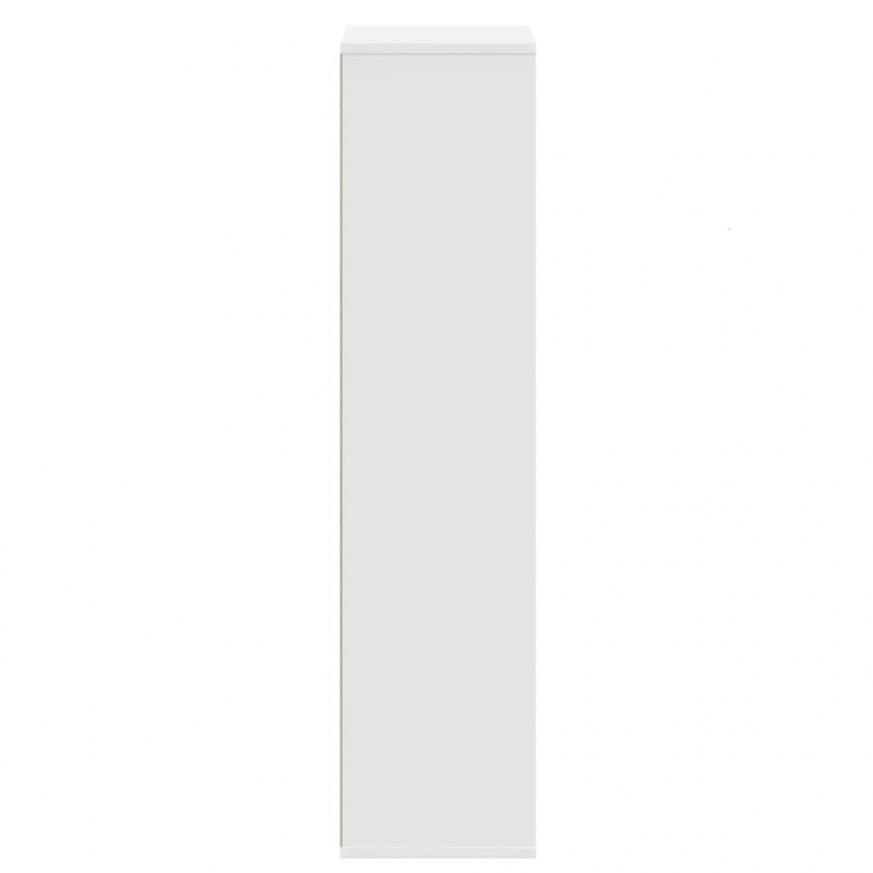 Bücherregal Weiß 50x25x105 cm Holzwerkstoff