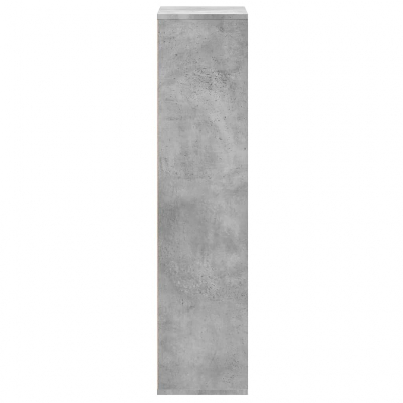 Bücherregal Betongrau 50x25x105 cm Holzwerkstoff