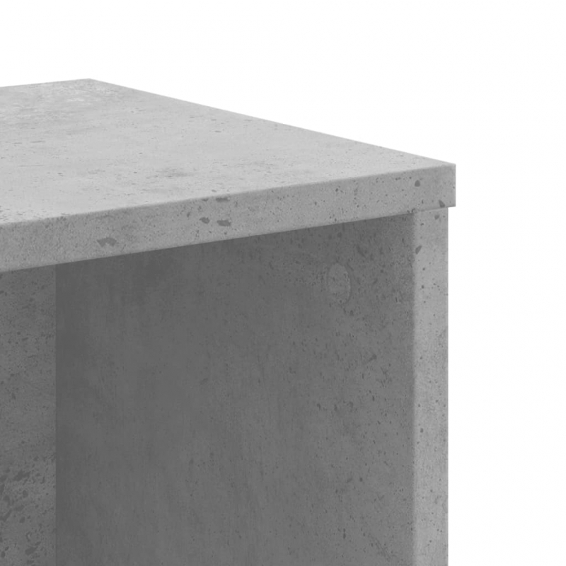 Bücherregal Betongrau 50x25x105 cm Holzwerkstoff