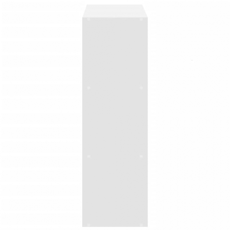 Bücherregal Weiß 102x32x102 cm Holzwerkstoff