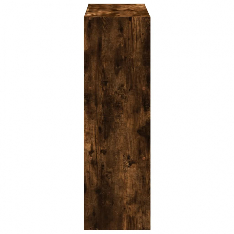 Bücherregal Räuchereiche 102x32x102 cm Holzwerkstoff