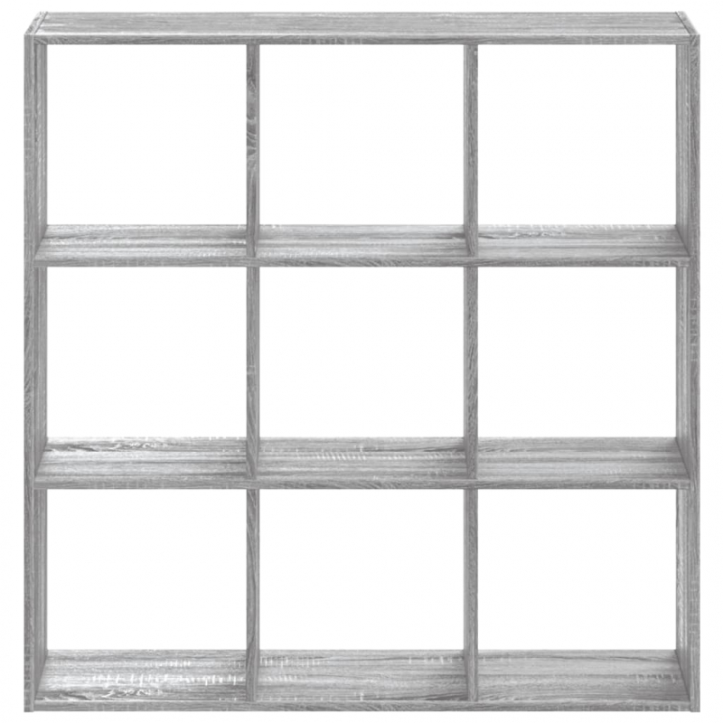 Bücherregal Grau Sonoma 102x32x102 cm Holzwerkstoff