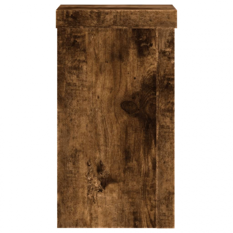 Pflanzenständer 2 Stk. Räuchereiche 10x10x18 cm Holzwerkstoff