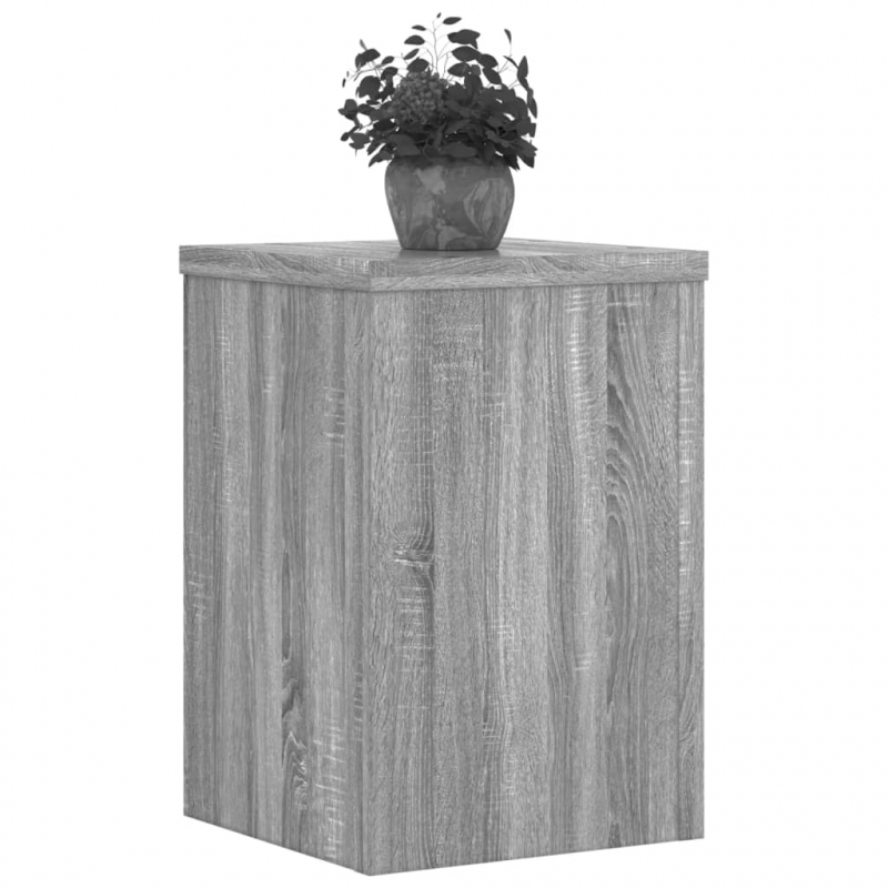 Pflanzenständer 2 Stk. Grau Sonoma 20x20x30 cm Holzwerkstoff