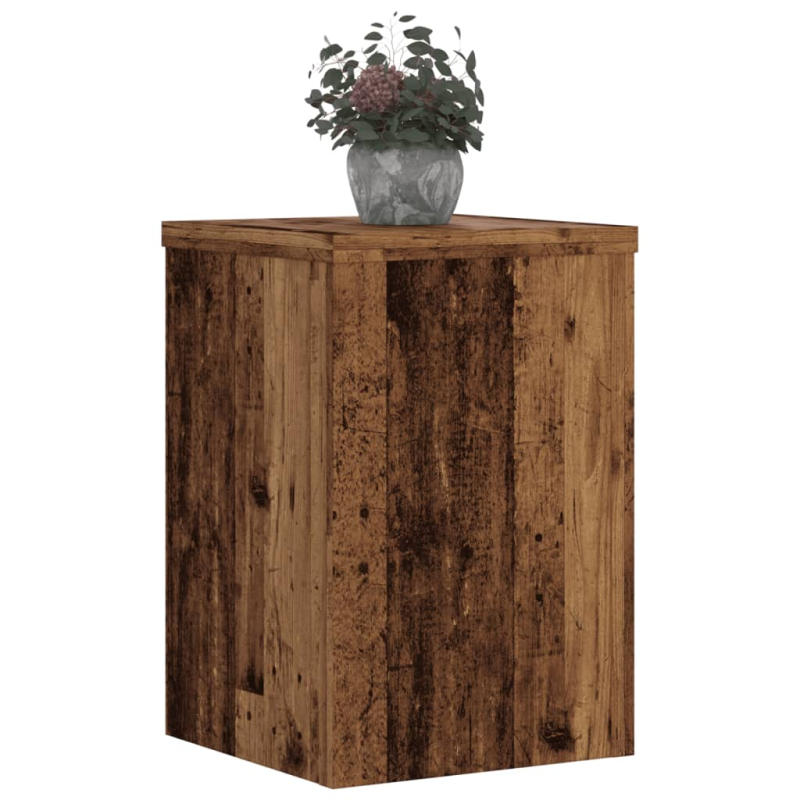 Pflanzenständer 2 Stk. Altholz-Optik 20x20x30 cm Holzwerkstoff