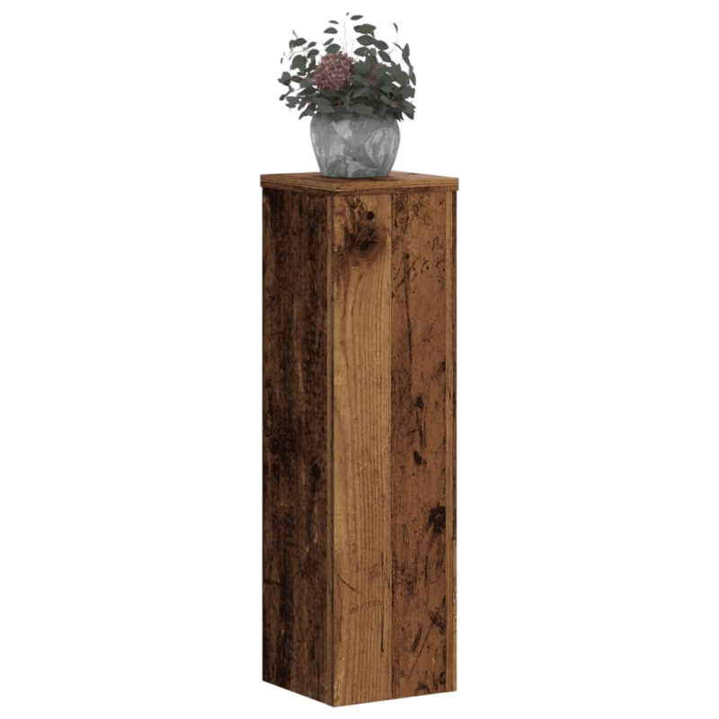 Pflanzenständer 2 Stk. Altholz-Optik 17x17x60 cm Holzwerkstoff