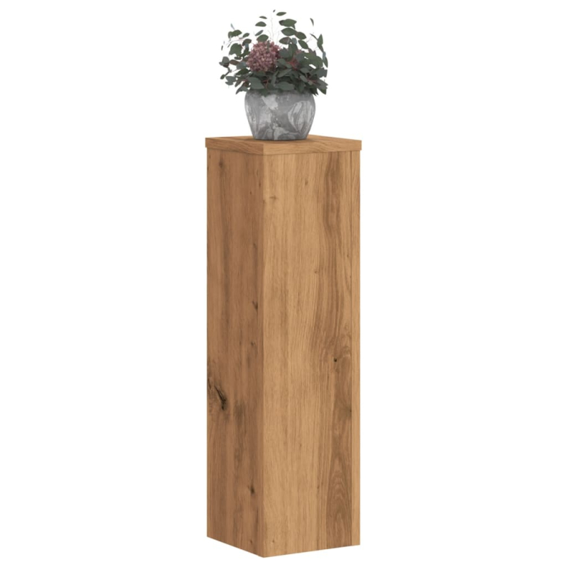 Pflanzenständer 2 Stk. Artisan-Eiche 17x17x60 cm Holzwerkstoff
