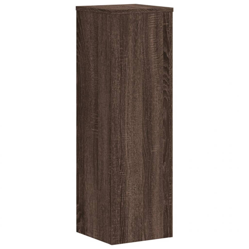 Pflanzenständer 2 Stk. Eichen-Optik 25x25x80 cm Holzwerkstoff