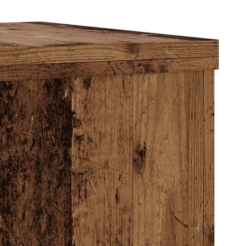 Pflanzenständer 2 Stk. Altholz-Optik 25x25x80 cm Holzwerkstoff