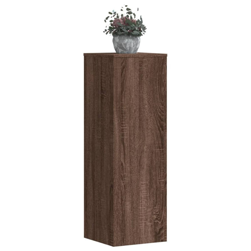 Pflanzenständer Eichen-Optik 33x33x100 cm Holzwerkstoff