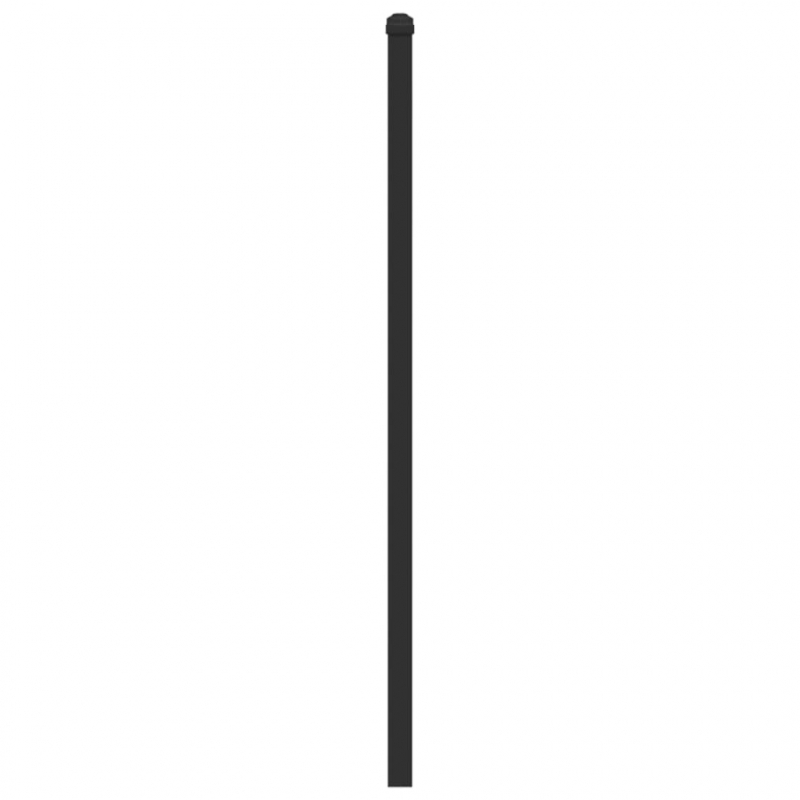 Kopfteil Räuchereiche 120 cm Holzwerkstoff und Stahl