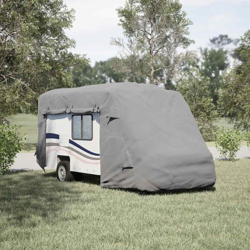 Schutzhülle für Wohnmobil Grau 610x235x275 cm Vliesstoff