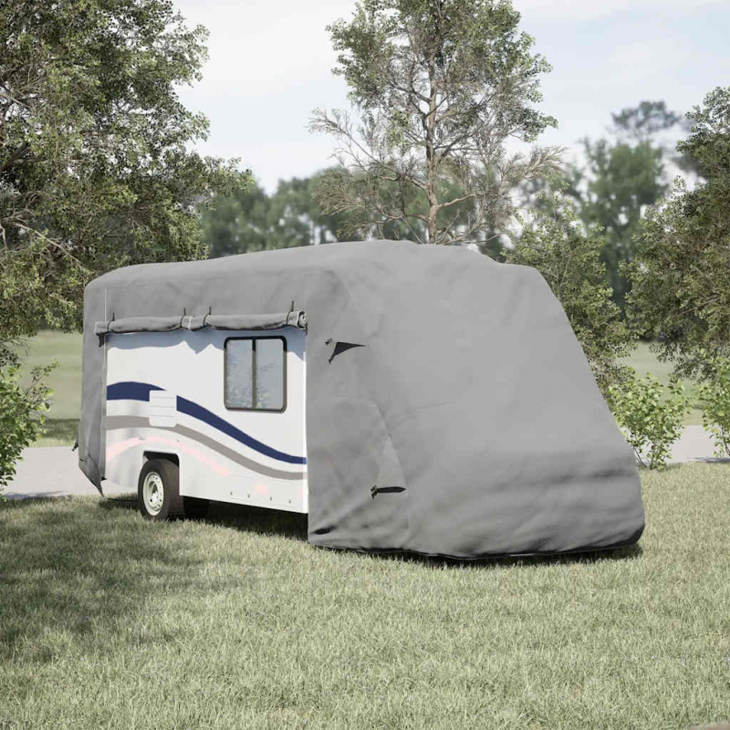 Schutzhülle für Wohnmobil Grau 660x235x275 cm Vliesstoff