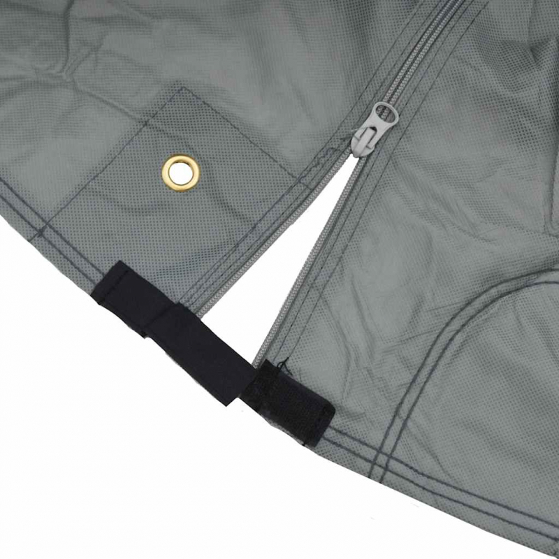 Schutzhülle für Pferdeanhänger Grau 334x148x230 cm Vliesstoff