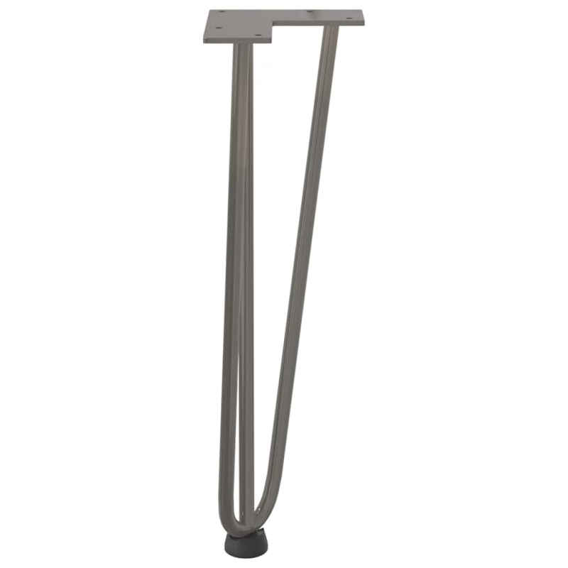 Haarnadelbeine 4 Stk. Naturstahl 42 cm Massivstahl