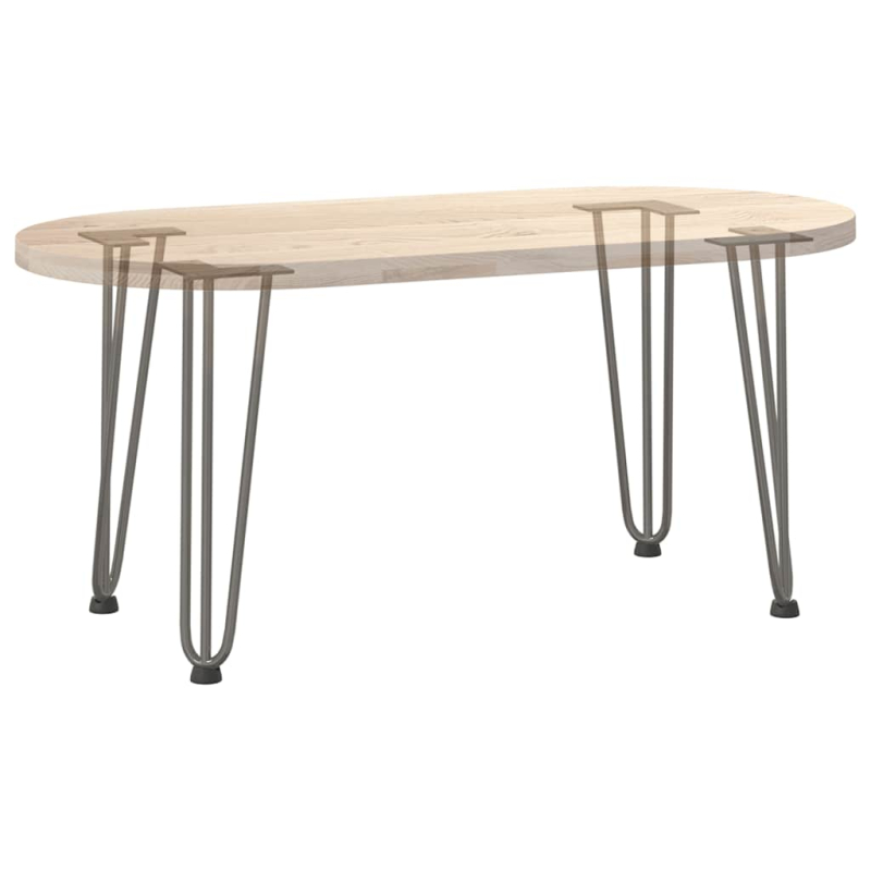 Haarnadelbeine 4 Stk. Naturstahl 42 cm Massivstahl