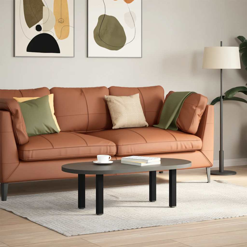 Couchtischbeine 4 Stk. Schwarz 42-44 cm Stahl