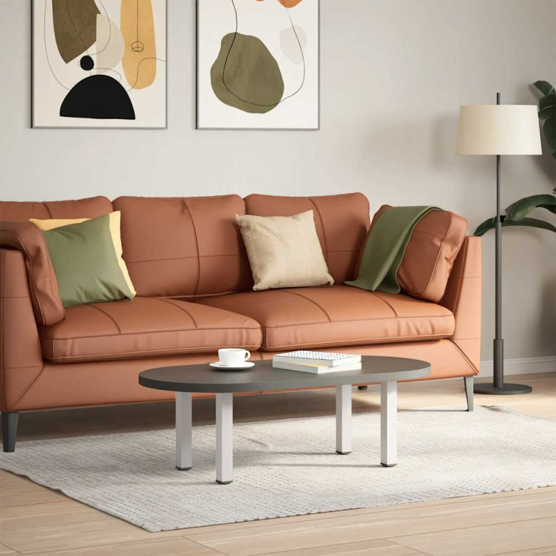 Couchtischbeine 4 Stk. Weiß 42-44 cm Stahl