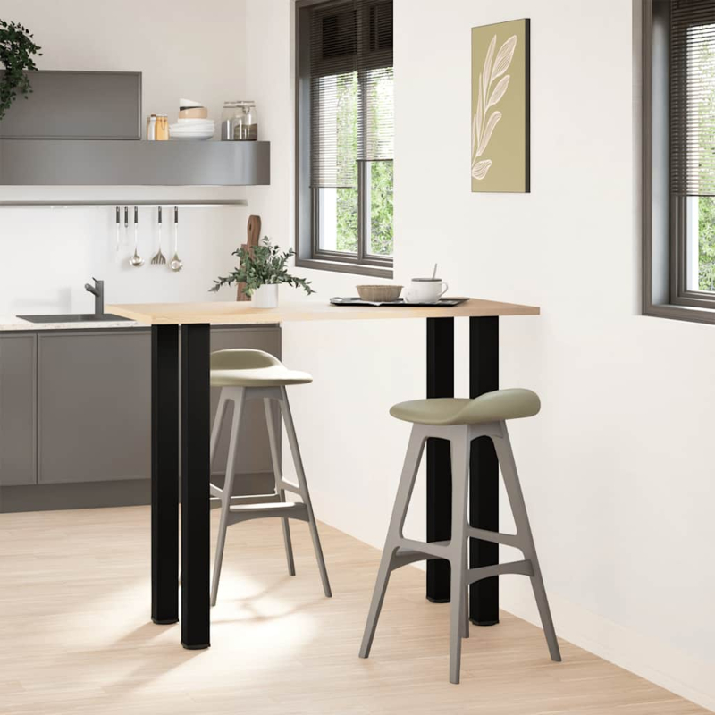 Couchtischbeine 4 Stk. Schwarz 110-112 cm Stahl