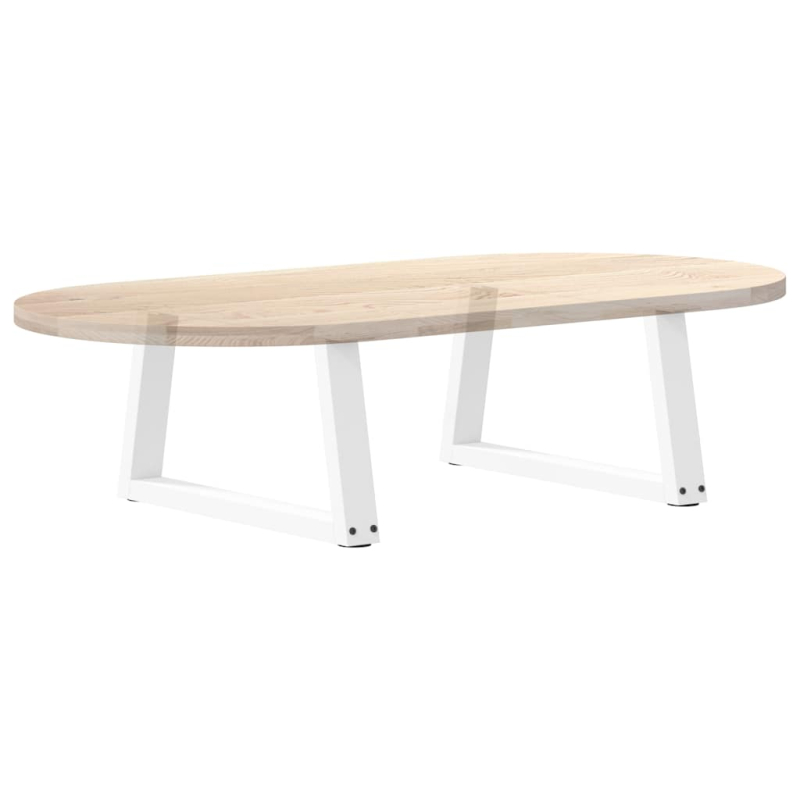 Esstisch Beine V-Form 2 Stück Weiß 60x(30-31,3) cm Stahl