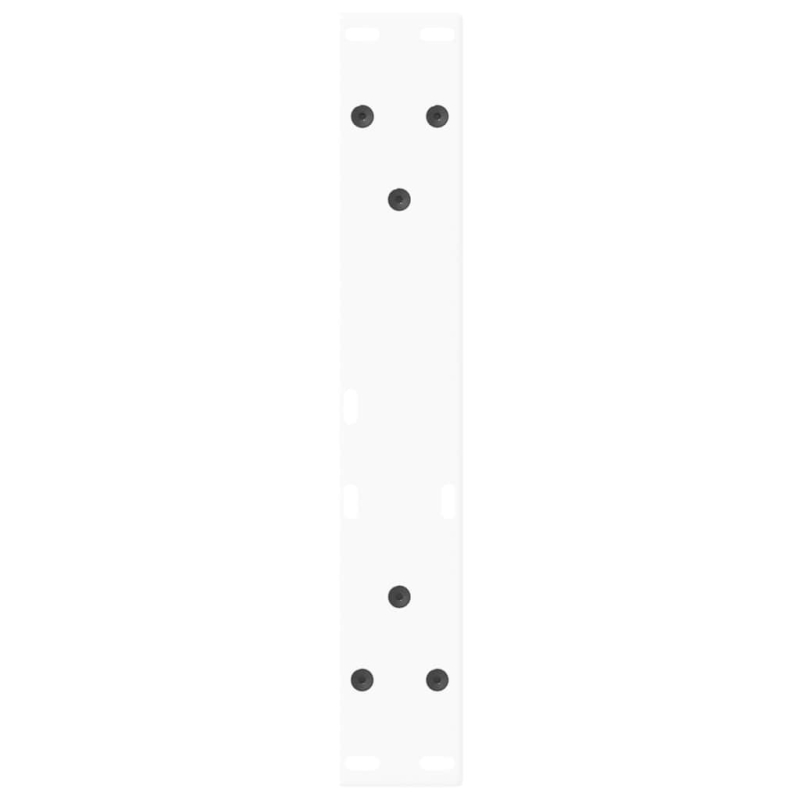 Esstisch Beine V-Form 2 Stück Weiß 38x(42-43,3) cm Stahl
