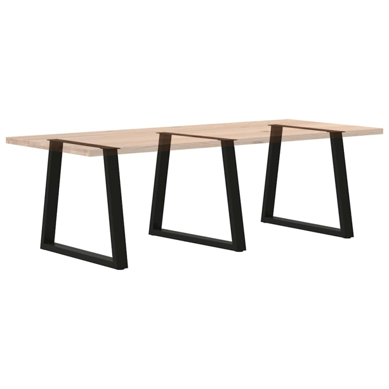 Esstisch Beine V-Form 3 Stück Schwarz 80x(72-73,3) cm Stahl